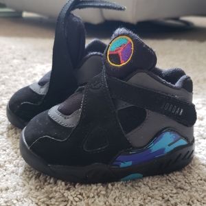 Air Jordan retro Aqua 8 2015 infant sneaker Size 5C